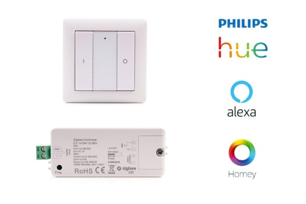Set: Controls the SEQUA permanent light via wireless remote control - or Alexa/Hue