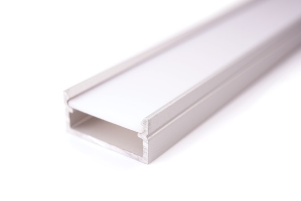 Aluminium profile for LED strips (17 x 8 mm)