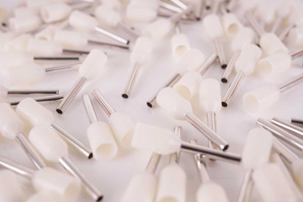 100 pack wire end ferrules-insulated 0,5mm²