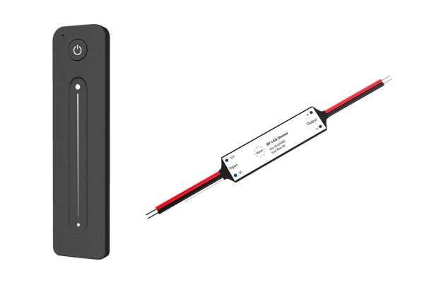 1-Kanal Funk-Dimmer mit Touch-Fernbedienung
